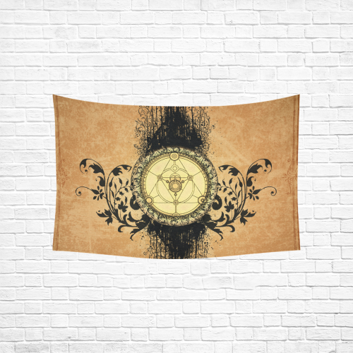 Mystical amulet Cotton Linen Wall Tapestry 60"x 40"