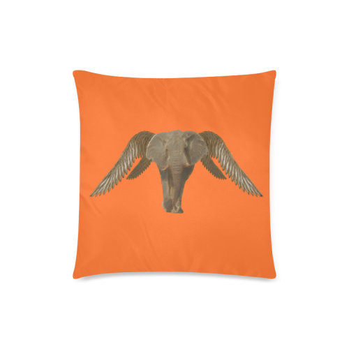 The Flying Elephant Custom Zippered Pillow Case 18"x18"(Twin Sides)
