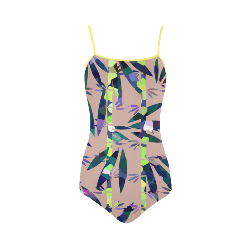 Bamboo Leaves Strap Swimsuit ( Model S05)