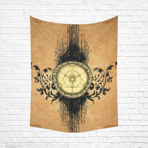 Mystical amulet Cotton Linen Wall Tapestry 60"x 80"