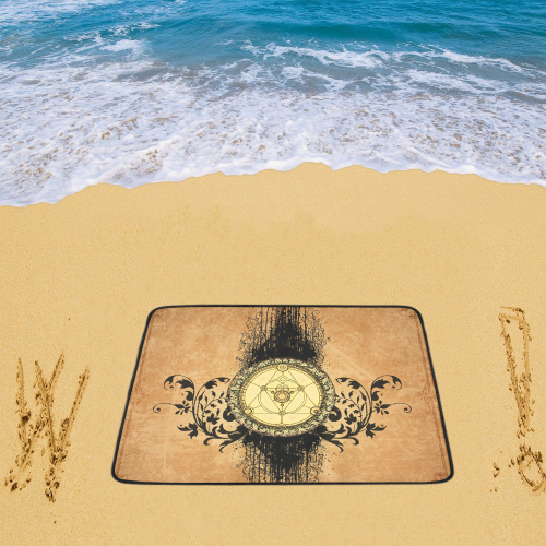 Mystical amulet Beach Mat 78"x 60"