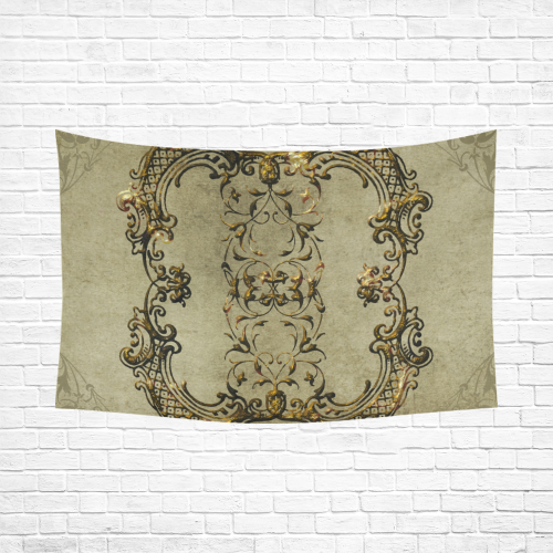 Beautiful decorative vintage design Cotton Linen Wall Tapestry 90"x 60"