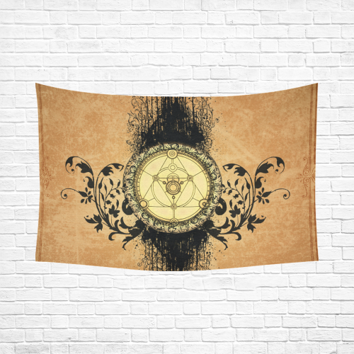 Mystical amulet Cotton Linen Wall Tapestry 90"x 60"
