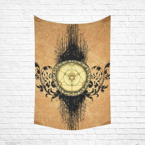 Mystical amulet Cotton Linen Wall Tapestry 60"x 90"