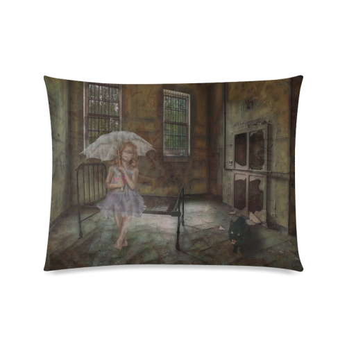 Room 13 - The Girl Custom Zippered Pillow Case 20"x26"(Twin Sides)
