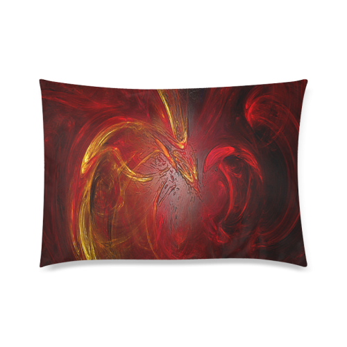 Red Firebird Phoenix Custom Zippered Pillow Case 20"x30"(Twin Sides)