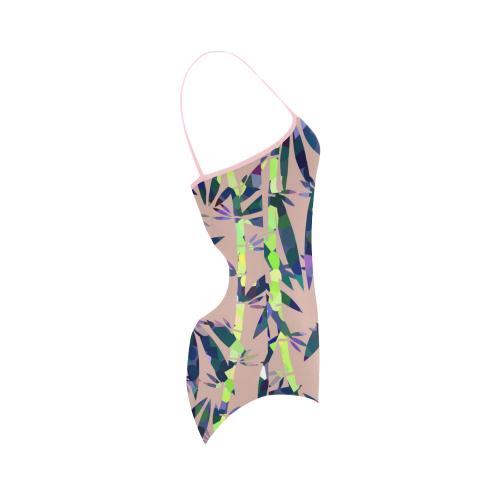 Bamboo Leaves Strap Swimsuit ( Model S05)