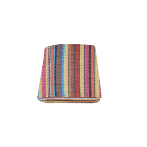 Traditional WOVEN STRIPES FABRIC - colored Blanket 40"x50"