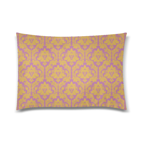 autumn fall mustard yellow purple damask