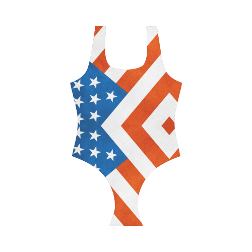 America Vest One Piece Swimsuit (Model S04)