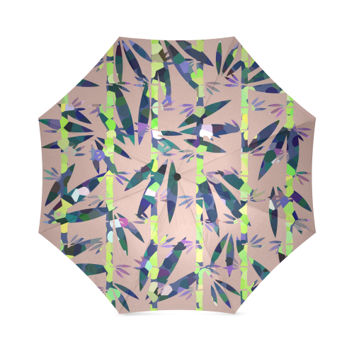 Bamboo Leaves Foldable Umbrella (Model U01)