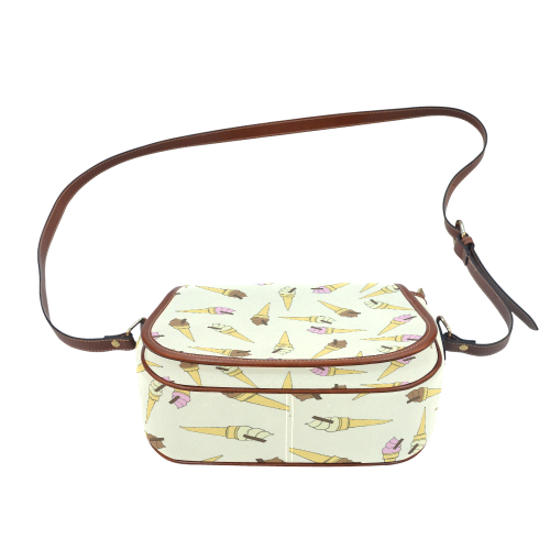 Neapolitan Ice Cream Saddle Bag/Small (Model 1649) Full Customization