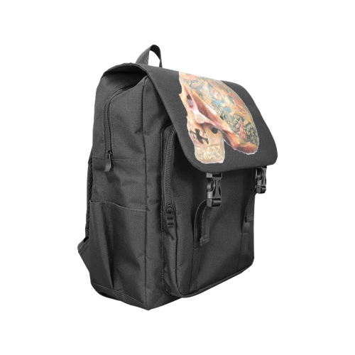 Colored Human Skull Casual Shoulders Backpack (Model 1623)