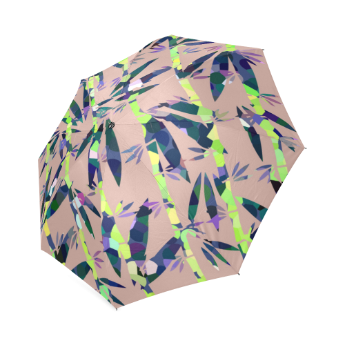 Bamboo Leaves Foldable Umbrella (Model U01)
