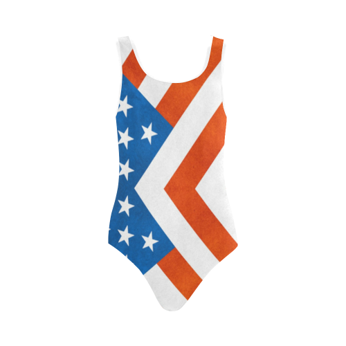 America Vest One Piece Swimsuit (Model S04)