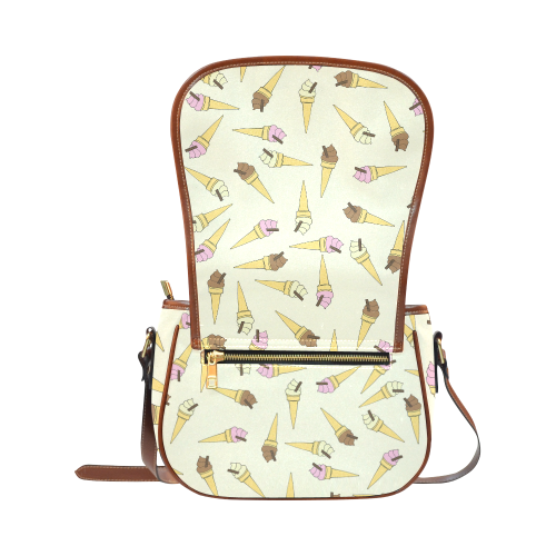 Neapolitan Ice Cream Saddle Bag/Small (Model 1649) Full Customization