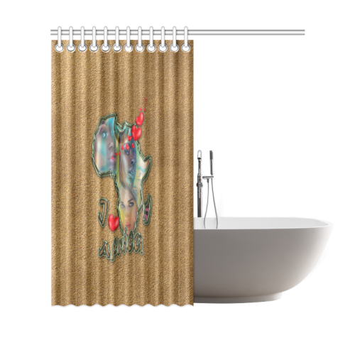 I love africa Shower Curtain 69"x70"