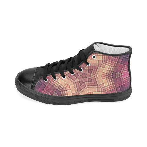 tetris 4 Men’s Classic High Top Canvas Shoes (Model 017)