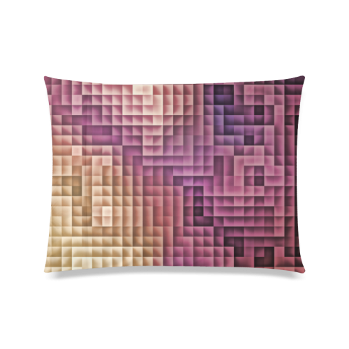 tetris 2 Custom Zippered Pillow Case 20"x26"(Twin Sides)