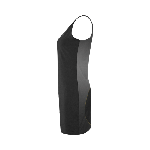 Elegant Black Medea Vest Dress (Model D06)