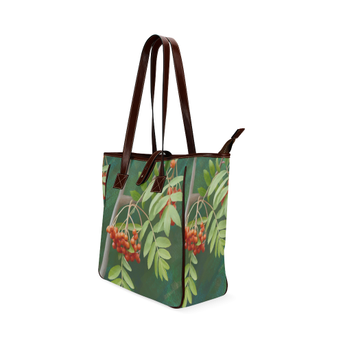 Watercolor Rowan tree - Sorbus aucuparia Classic Tote Bag (Model 1644)