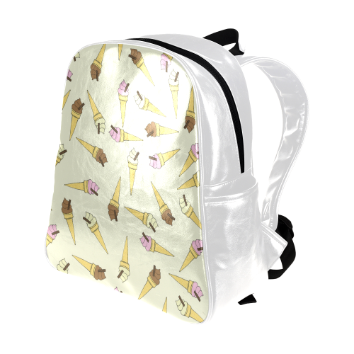 Neapolitan Ice Cream Multi-Pockets Backpack (Model 1636)