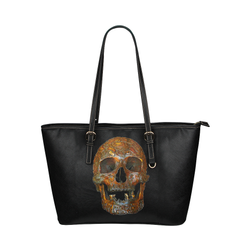 Hell's Knight Leather Tote Bag/Small (Model 1651)