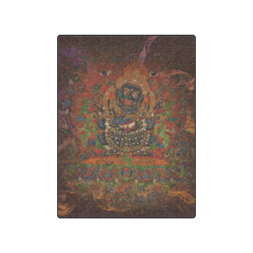 Tibetan Buddhism Mahakala Blanket 50"x60"