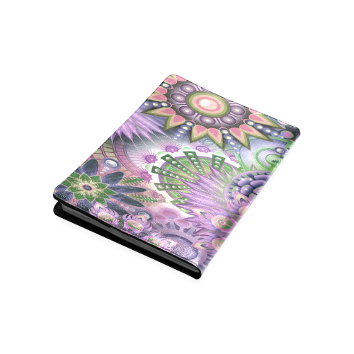 Flowering Fractal Purple Whimsy Custom NoteBook B5
