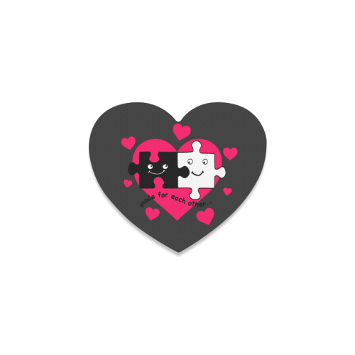 Jigsaw in Love Heart Coaster