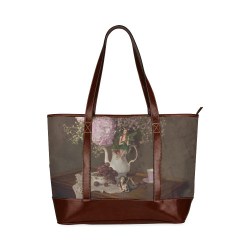 A Fairy Dreaming In Pastel Tote Handbag (Model 1642)