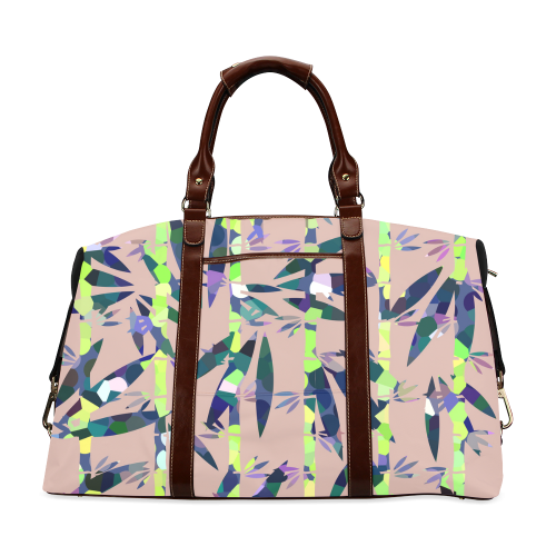 Bamboo Leaves Classic Travel Bag (Model 1643)