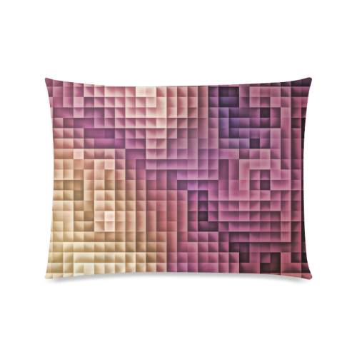 tetris 2 Custom Zippered Pillow Case 20"x26"(Twin Sides)