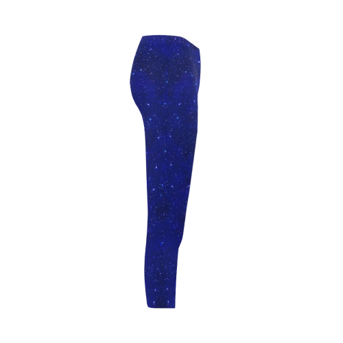 Sparkling Red and Blue Capri Legging (Model L02)