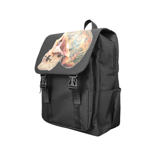 Colored Human Skull Casual Shoulders Backpack (Model 1623)