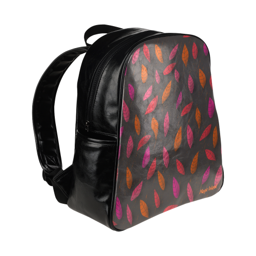 Red Leaves. Inspired by the Magic Island of Gotland. Multi-Pockets Backpack (Model 1636)