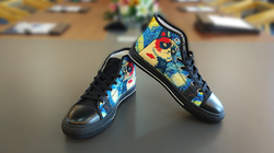 High Top Canvas Shoes for Kid (Model 017)