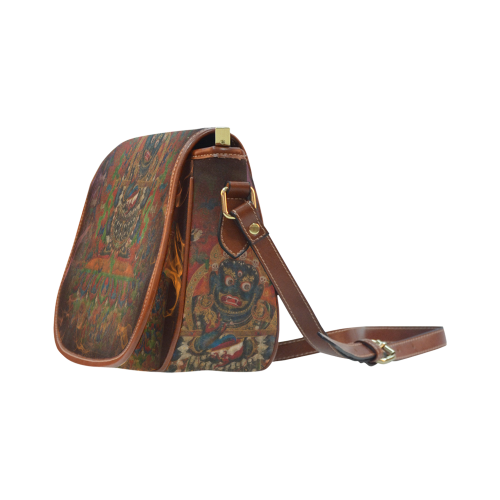 Tibetan Buddhism Mahakala Saddle Bag/Small (Model 1649) Full Customization