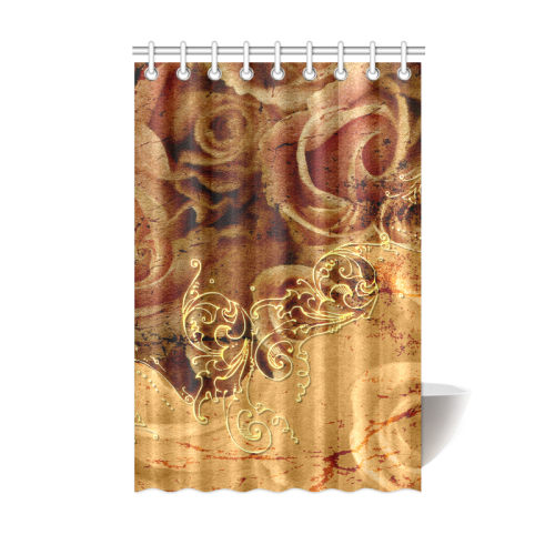 Wonderful vintage design with roses Shower Curtain 48"x72"