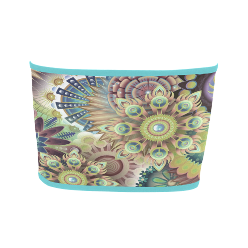 Flowering Fractal Green Whimsy Bandeau Top