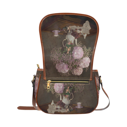 A Fairy Dreaming In Pastel Saddle Bag/Small (Model 1649) Full Customization