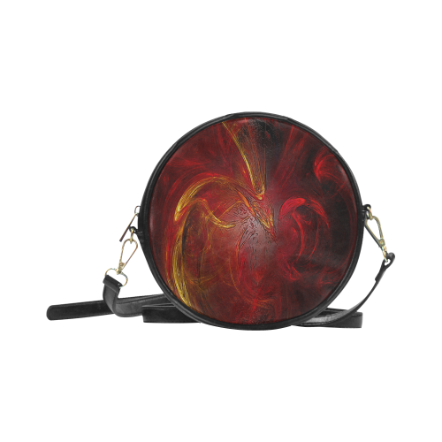 Red Firebird Phoenix Round Sling Bag (Model 1647)