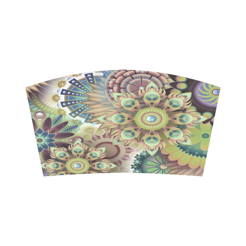 Flowering Fractal Green Whimsy Bandeau Top