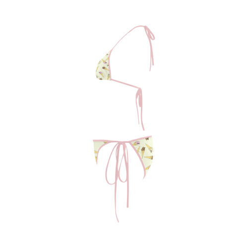 Neapolitan Ice Cream Custom Bikini Swimsuit