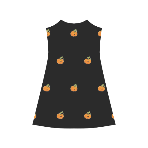 Halloween pumpkin 2 pattern Alcestis Slip Dress (Model D05)