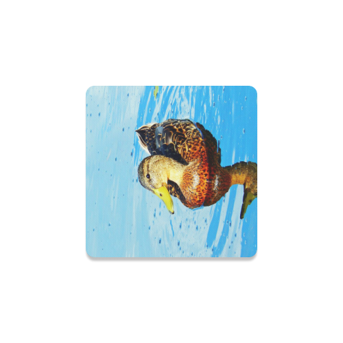 Duck Reflected Square Coaster