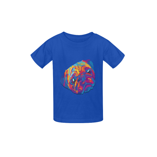 pop art pug Kid's  Classic T-shirt (Model T22)