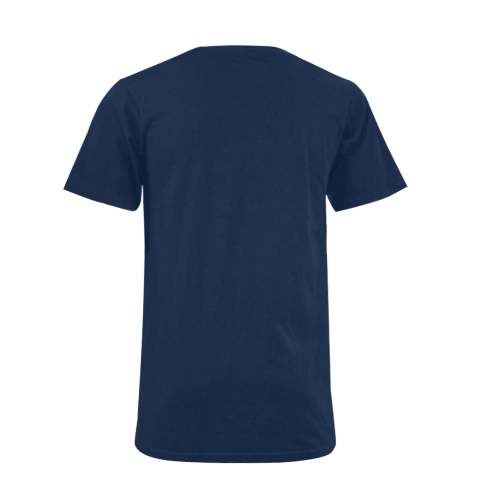 pop art pug Men's V-Neck T-shirt (USA Size) (Model T10)
