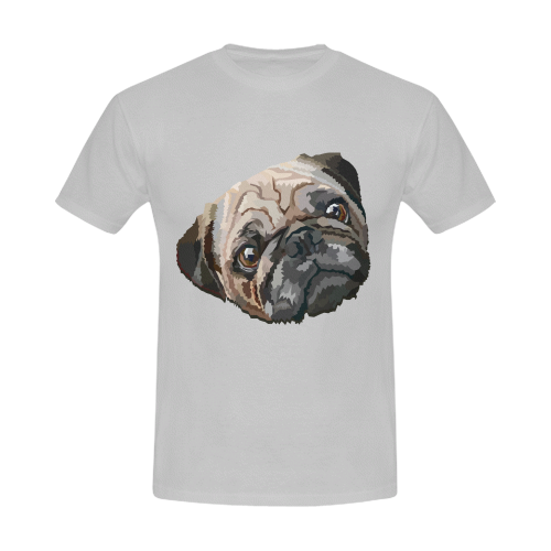 pug love Men's Slim Fit T-shirt (Model T13)