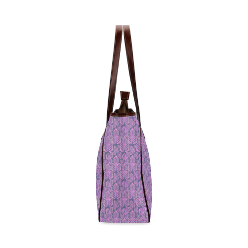 Modern abstract FLOWERS pattern - pink blue Classic Tote Bag (Model 1644)